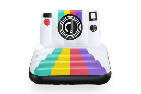 Надувной матрас-плот для плавания 127х102см "Фото" до 90кг, Bestway 43656 BW