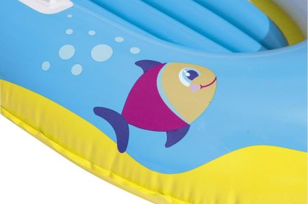 Надувная лодочка 137х89см "Крабики" 3-6 лет, Bestway 34009 BW