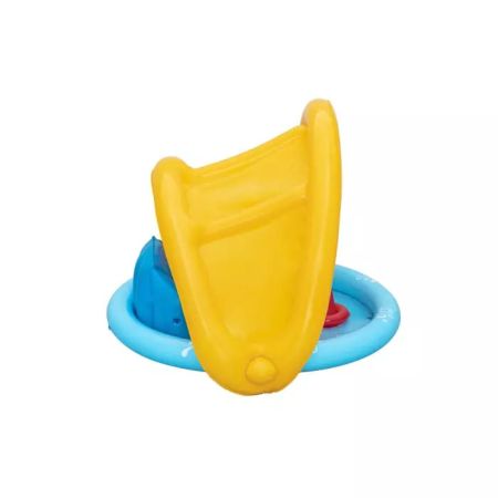 Детский надувной бассейн 115х89х76см "Морская ракушка" с навесом,  45л, от 6 мес, Bestway 52568 BW