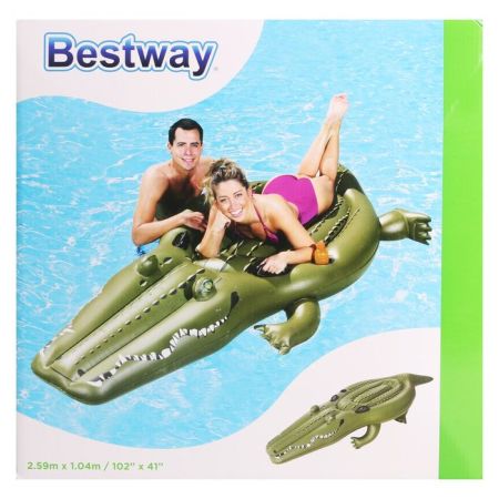 Надувная игрушка-наездник 259х104см "Крокодил" от 3 лет, Bestway 41096 BW