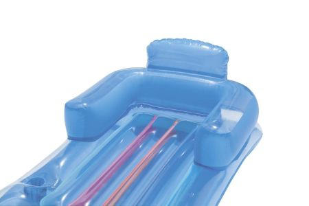 Надувной матрас-кресло для плавания 161х84м с окном, до 90кг, 2 цвета, Bestway 43028 BW