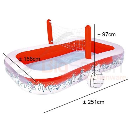 Игровой бассейн 254х168х97см "Волейбол" с мячем и сеткой, 636л, Bestway 54125 BW