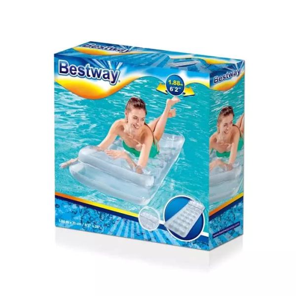 Надувной матрас для плавания 188х71см с подушкой, до 90кг, Bestway 43024 BW